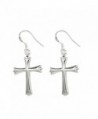 925 silver plated earings special big cross - C4124Q1PZCX
