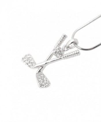 chelseachicNYC Crystal Necklace Silver Plated in Women's Pendants