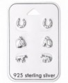 Best Wing Jewelry .925 Sterling Silver "Horse Lover Set" Stud Earrings - CV12NTWKAIM