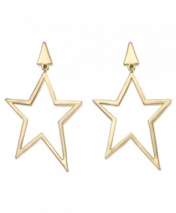 LILIE&WHITE Star Dangle Drop Earrings in Gold Plating Gift Idea For Women - CA17YLW7H8U