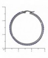 Amello Stainless Swarovski elements diameter in Women's Hoop Earrings