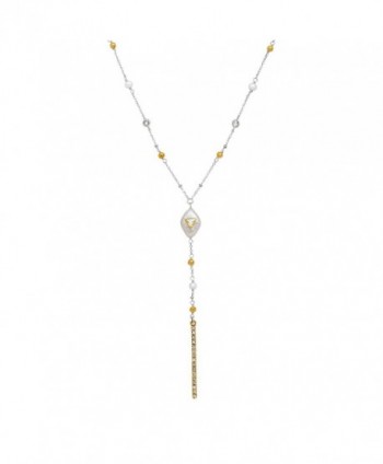 Silpada 'Fall in Line' Sterling Silver and Brass Multi-Stone Necklace- 24+2" - CN12N3A34IB