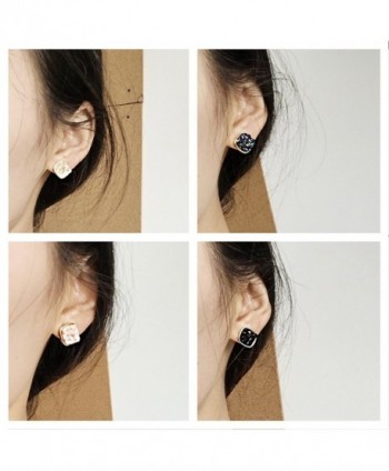 Jane Stone Colorful Earrings E0630 Black
