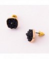Jane Stone Colorful Earrings E0630 Black in Women's Stud Earrings