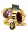 CZ Wholesale Gemstone Jewelry Stackable Ring Set - CJ184Q64AK4