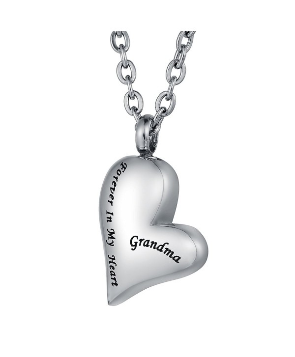 FCZDQ Cremation Jewelry Forever in My Heart Memorial Keepsake for Loved Ones Urn Pendant Ashes Necklace - C0183LHU8C4