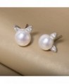 Meow Star Sterling Earrings Freshwater in Women's Stud Earrings
