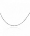 Sterling Silver Faceted Italian Necklace in Women's Choker Necklaces