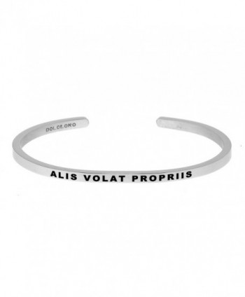 Mantra Phrase: ALIS VOLAT PROPRIIS - 316L Surgical Stainless Steel - CG187YOTZ0K