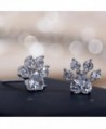 Earrings Sterling Silver Studs Crystal in Women's Stud Earrings