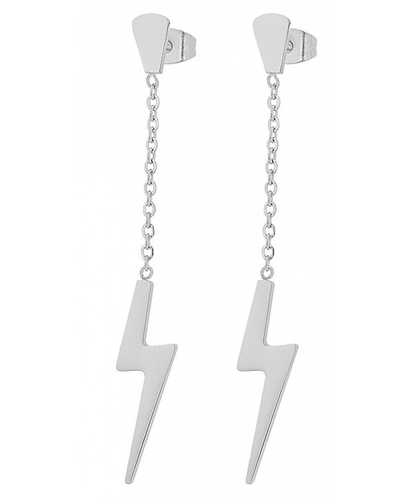 Edforce Stainless Earrings Lightning Inspired - Surgical Stainless Steel - CD187KLLENZ