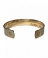God Is Within Her- She Wll Not Fall. Psalm 46:5 Hand Stamped 1/2" Brass Cuff Bracelet - CI12N4R27YB