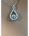 Twisted Dancing Pendant chain Silver Platinum Plated in Women's Pendants