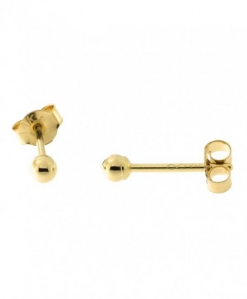 14k Yellow- White or Rose Gold Ball Stud Earrings - CB11IWRRPDZ