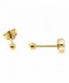 14k Yellow- White or Rose Gold Ball Stud Earrings - CB11IWRRPDZ