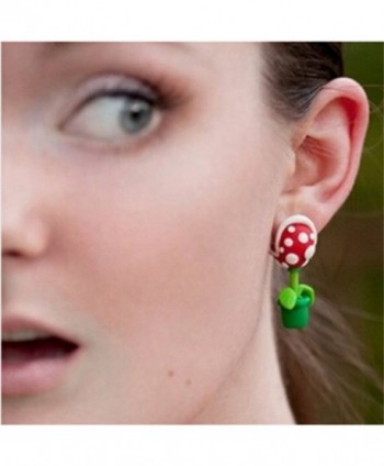 RoseSummer Handcraft Polymer Piranha Earrings in Women's Stud Earrings