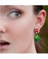 RoseSummer Handcraft Polymer Piranha Earrings in Women's Stud Earrings