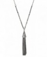 Long Tassle Hammered Necklace | SPUNKYsoul Collection - C112O65W8PK