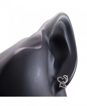 Sterling Silver Dolphin Symbol Earrings in Women's Stud Earrings