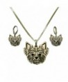 Yorkshire Terrier Necklace Earrings Yorkie