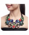 Holylove Women Statement Bib Necklace Large Gorgeous Colorful Jewelry with Gift Box - multicolor - CT11YXDVOTX