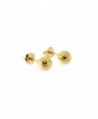 Yellow Gold Diamond Ball Earrings