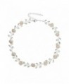 Handmade Beige Resin Flower Pearls Necklace N322 - C612ER533QD