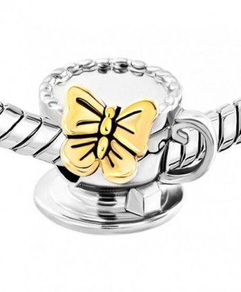 CharmsStory Butterfly Coffee Charmss Bracelets