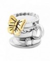 CharmsStory Butterfly Coffee Charmss Bracelets in Women's Charms & Charm Bracelets