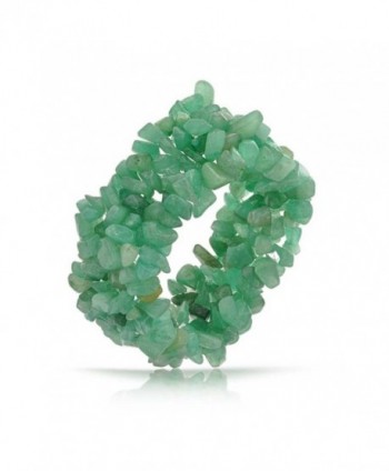 Bling Jewelry Green Aventurine Chips Chunky Stretch Bracelet - CK11DB3052N