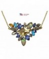 Jam Outlet Fashion Triangle Necklace Bubble Bib Collar Statement Jewelry for Women - CZ12O65GAR7