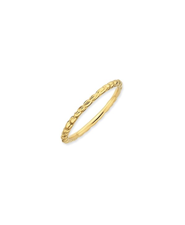 1.5mm Stackable 14K Yellow Gold Plated Silver Band - CI118F47YPJ