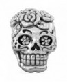 BELLA FASCINI Signature Skull Bead Charm - Dia de los Muertos - Sterling Silver - Fits European Bracelets - C911G2ZQXQ9