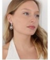 Mariell Vintage Wedding Zirconia Earrings in Women's Drop & Dangle Earrings