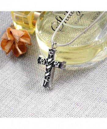 Stainless Antiqued Cremation Necklace Memorial in Women's Chain Necklaces