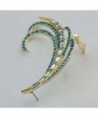 YAZILIND Vintage Elegant Green Earrings in Women's Clip-Ons Earrings