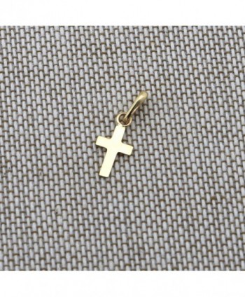 White Polished Cross Pendant Necklace