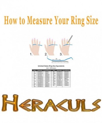 HERACULS Stainless Wedding Engagement Comfort Fit in Women's Wedding & Engagement Rings