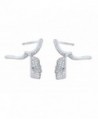 Sterling Silver Cz Skull Stud Earrings - 11mm - Silver-Dangle - CK17YDIX6I0