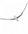 ATHENAA Sterling Sideways Necklace Bracelet in Women's Pendants