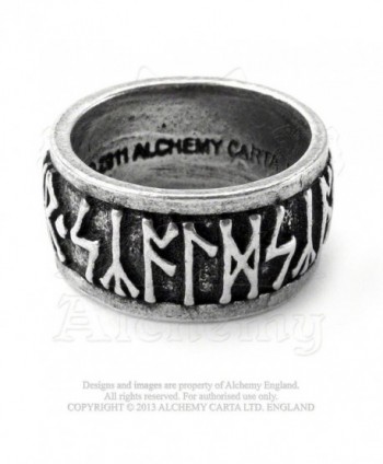 Runeband Ring Alchemy Gothic England