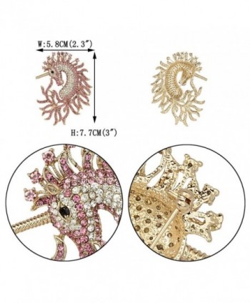 EVER FAITH Unicorn Austrian Crystal in Women's Brooches & Pins