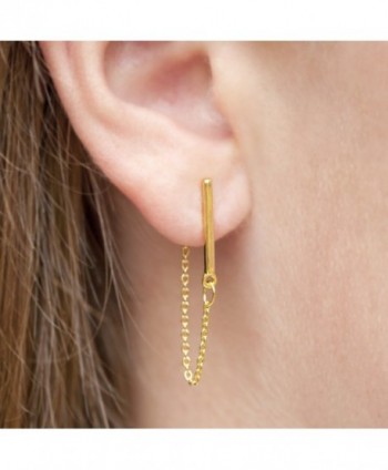 Gold Sterling Silver Studs Chain