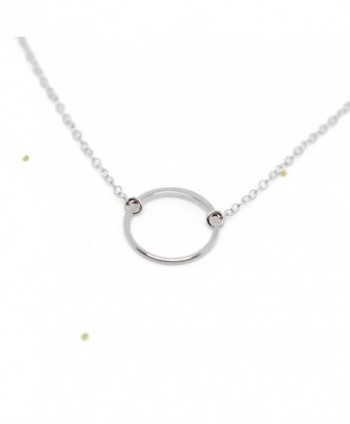 Circle Necklace Sterling Wild Moonstone in Women's Chain Necklaces