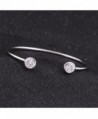 Silver Bracelet Zirconia Crystal Jewelry in Women's Cuff Bracelets