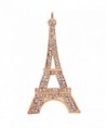 YAZILIND Jewelry Christmas Gift Rose Glaring Eiffel Tower Brooches and Pins Vintage - CU11HZ4RU4F