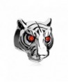 CharmsStory Vivid Head White Tiger Red Beads For Bracelets - C0127JBKM6L