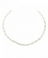 Sterling Silver Moonstone Rainbow Necklace Blue Flash Beaded Silvertone Chain 18" - CP11BAQMR19