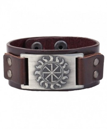 Vintage Connector Bracelet wristband antique - brown wristband antique silver - CY187GCL5SG