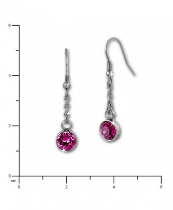 Amello Stainless earrings Swarovski ESOS06P in Women's Drop & Dangle Earrings